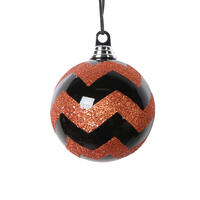 Black Orange Ball Ornament