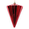 Photograph of 6" Shiny Red Cone Ornament 3/bag