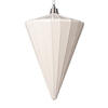 Photograph of 6" Shiny White Cone Ornament 3/bag
