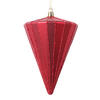 Photograph of 6" Matte Red Cone Ornament 3/bag