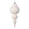 Photograph of 10" Matte White Finial Ornament 2/bag