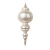 Photograph of 10" Matte Oat Finial Ornament 2/bag