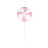 Photograph of 9" Pastel Pink Flat Lollipop 6/Bag