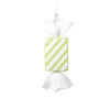 Photograph of 18.5" Lime Rectangle Stripe Candy