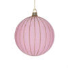 Photograph of 4" Light Pink Round Ornament 3/Bag