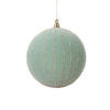 Photograph of 4.7" Light Green Round Ornament 3/Bag