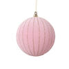Photograph of 4.7" Light Pink Round Ornament 3/Bag