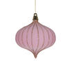 Photograph of 4" Light Pink Onion Ornament 3/Bag