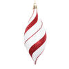Photograph of 7" White/Red Glitter Shuttle Orn 3/Bag