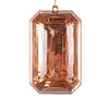 Photograph of 8" Rose Gold Rect Jewel Glitter Orn 2/Bg