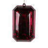 Photograph of 8" Burgundy Rect Jewel Glitter Orn 2/Bag