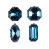 Photograph of 4-5" Midnt Blue Jewel Glitter Asst 4/Bag