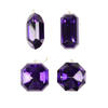Photograph of 4-5" Purple Jewel Glitter Orn Asst 4/Bag