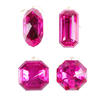 Photograph of 4-5" Pink Jewel Glitter Orn Assort 4/Bag