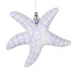 Photograph of 6.5" Purple Starfish Glitter Ornam 2/Bag
