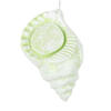 Photograph of 10" Celadon Conch Shell Glitter Ornament