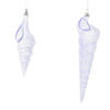 Photograph of 9" Purple Conical Shell Glitter 2/Set