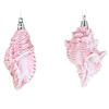 Photograph of 4" Pink Conch Shell Set Glitter 4/Set