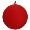 Photograph of 6" Flocked Red Ball Onament 2/Bag