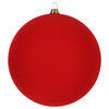 Photograph of 12" Flocked Red Ball Onament