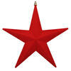 Photograph of 12" Flocked Red Star Ornament