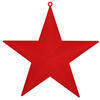 Photograph of 20" Flocked Red Star Ornament