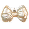 Photograph of 5" x 3.5" Champagne Matte Bow Orn 4/Bag