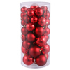 Photograph of 2.4"-3"-4" Red Balls Shiny/Matte 50/Box