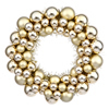 Photograph of 12" Gold Colored Ball Wreath