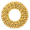 Photograph of 22" Gold Colored Ball Wreath