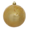 Photograph of 6" Gold Crackle Ball  Drilled 4/Bag