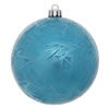 Photograph of 4" Turquois Crackle Ball  Drill 6/Bag
