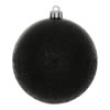 Photograph of 4" Black Crackle Ball  Drilled 6/Bag