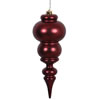 Photograph of 14" Burgundy Matte Finial UV Drilled