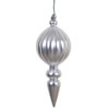 Photograph of 8" Silver Matte Finial UV Drilled 6/Bag