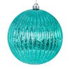 Photograph of 6" Teal Mercury Lined Ball 4/Bag