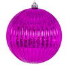 Photograph of 4" Fuchsia Mercury Lined Ball 6/Bag