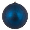 Photograph of 6" Midnt Blue Matte Glit Swirl Ball 3Bx