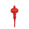 Photograph of 8" x 2.75" Red Shiny Finial 3/Bg