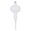 Photograph of 8" x 2.75" White Shiny Finial 3/Bg