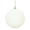 Photograph of 4" White Tinsel Ball 4/Bag