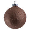 Photograph of 4.75" Rose Gold Ice Ball Ornament 4/Bag