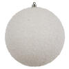 Photograph of 6" White Beaded Ball Drilled 4/Bag