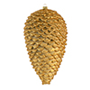 Photograph of 7" Copper Gold Matte Glitt Pinecone 4/Ba