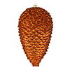 Photograph of 7" Copper Matte Glitter Pinecone 4/Bag