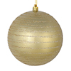 Photograph of 6" Champagne Candy Glitter Ball 3/Bag