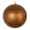 Photograph of 6" Mocha Candy Glitter Ball 3/Bag