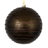 Photograph of 4.75" Gunmetal Candy Glitter Ball 4/Bag