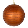 Photograph of 4.75" Copper Candy Glitter Ball 4/Bag