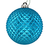 Photograph of 4" Turquoise Durian Glitter Ball 6/Bag